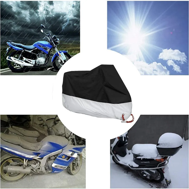 190T Motorcycle Cover Waterproof Snowproof Thickened Electric Vehicle Coat