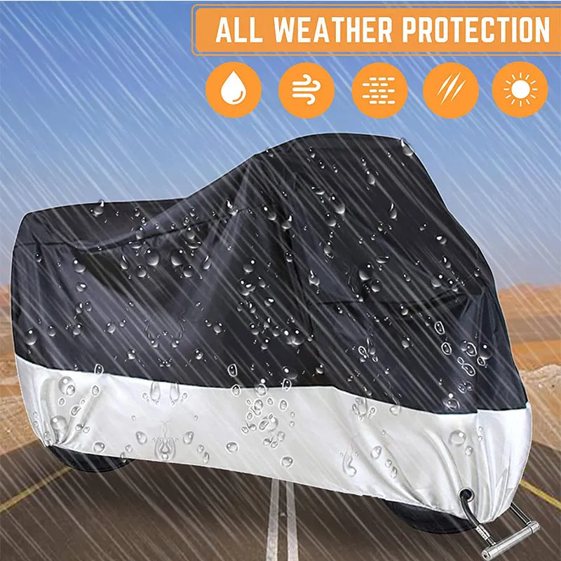 190T Motorcycle Cover Waterproof Snowproof Thickened Electric Vehicle Coat