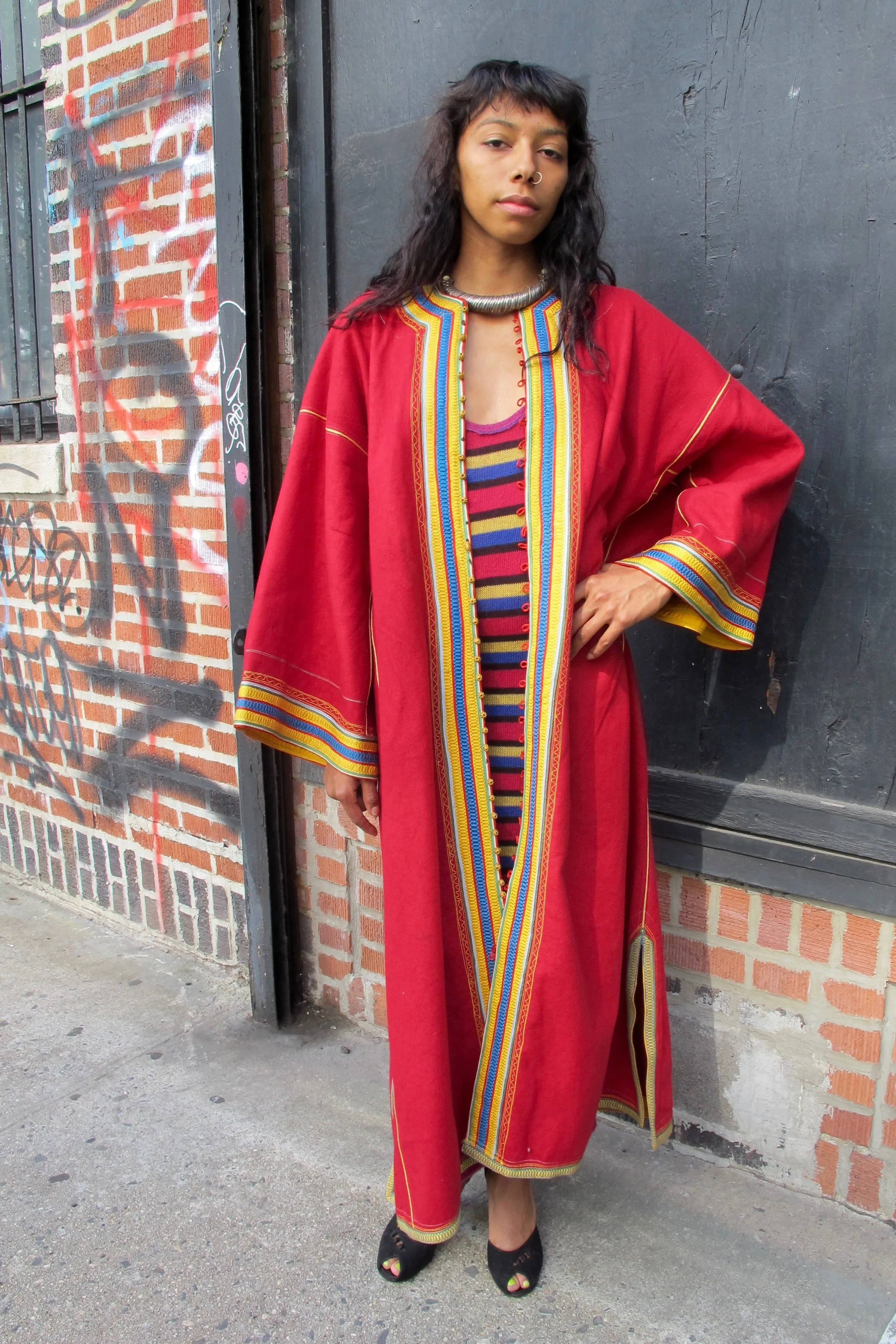 1960's-70's Moroccan Red Coat