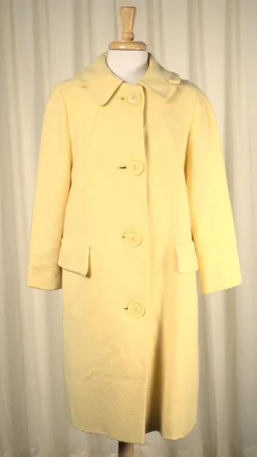 1960s Yellow Big Button Coat