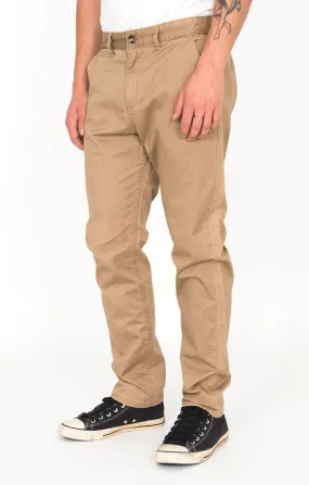 Afends Mens Chino - Bone Brown - Slim Fit Chino