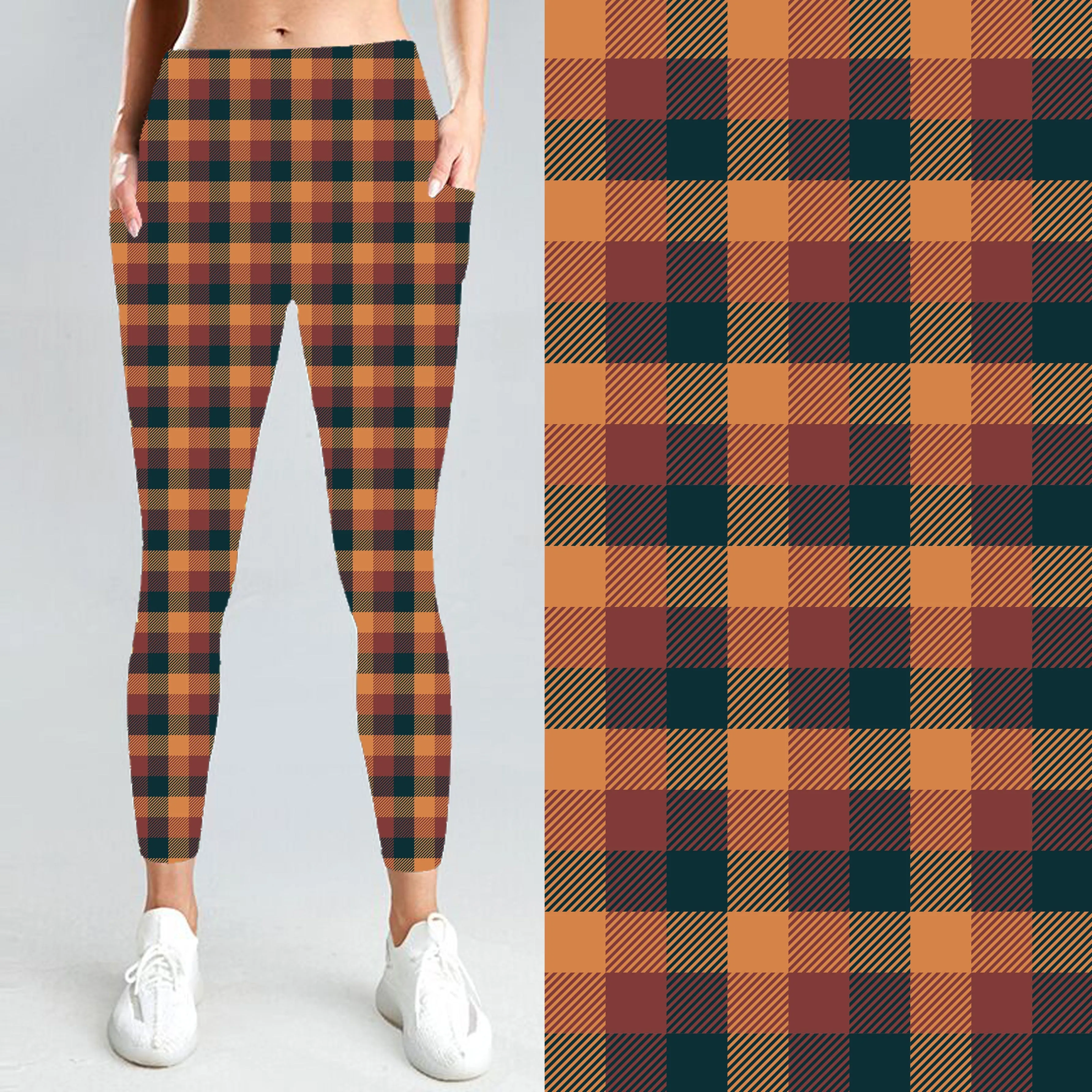 Autumn Plaid Leggings