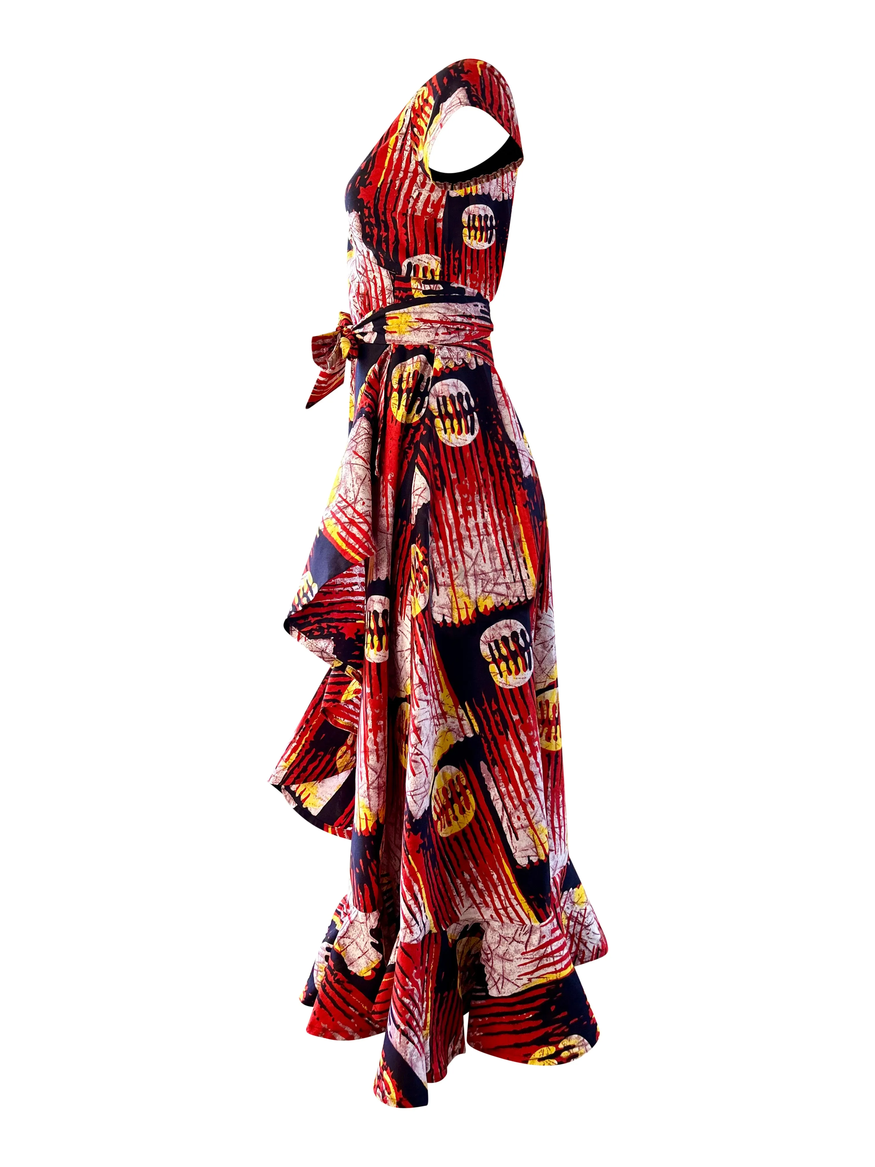 BAILY AFRICAN PRINT WRAP DRESS