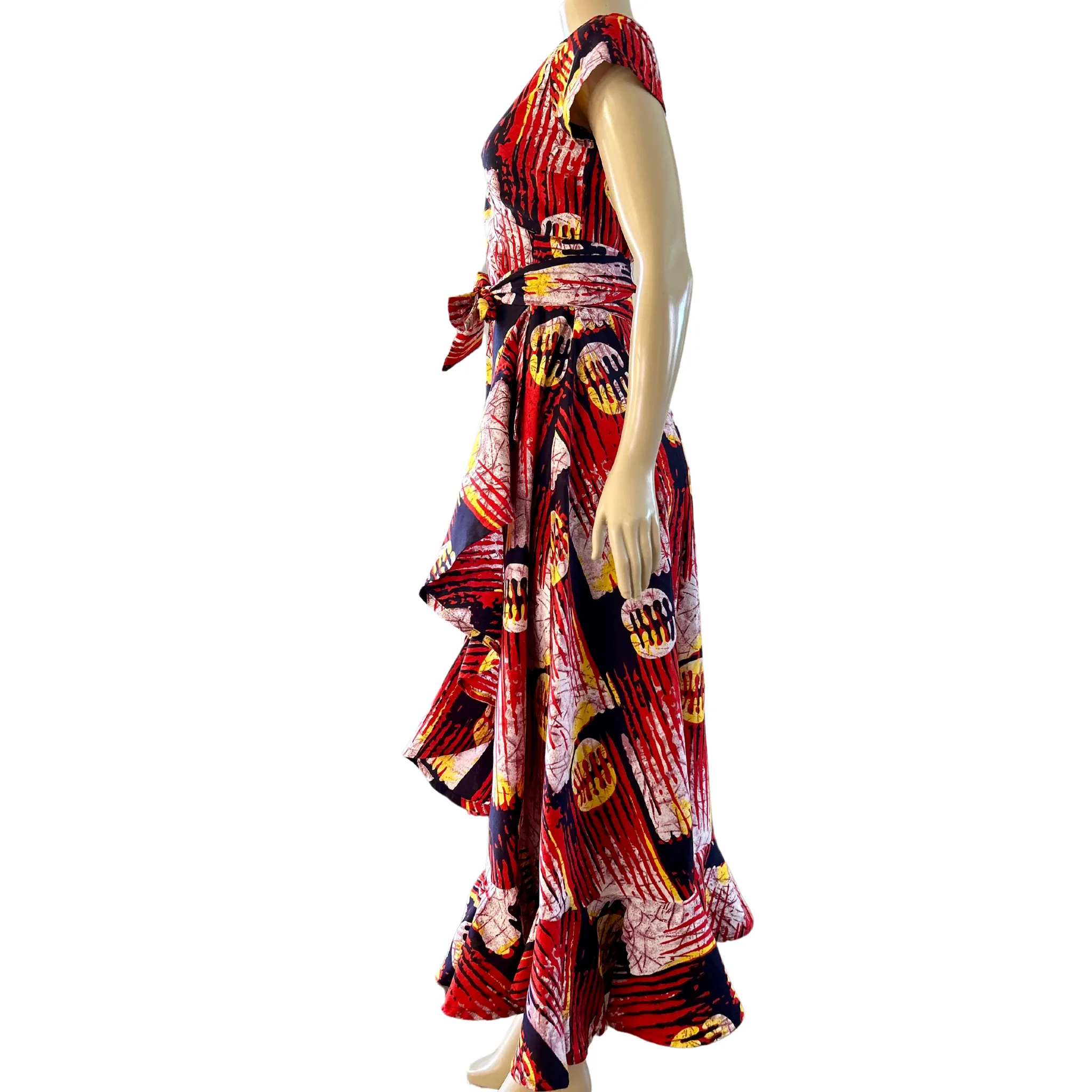 BAILY AFRICAN PRINT WRAP DRESS