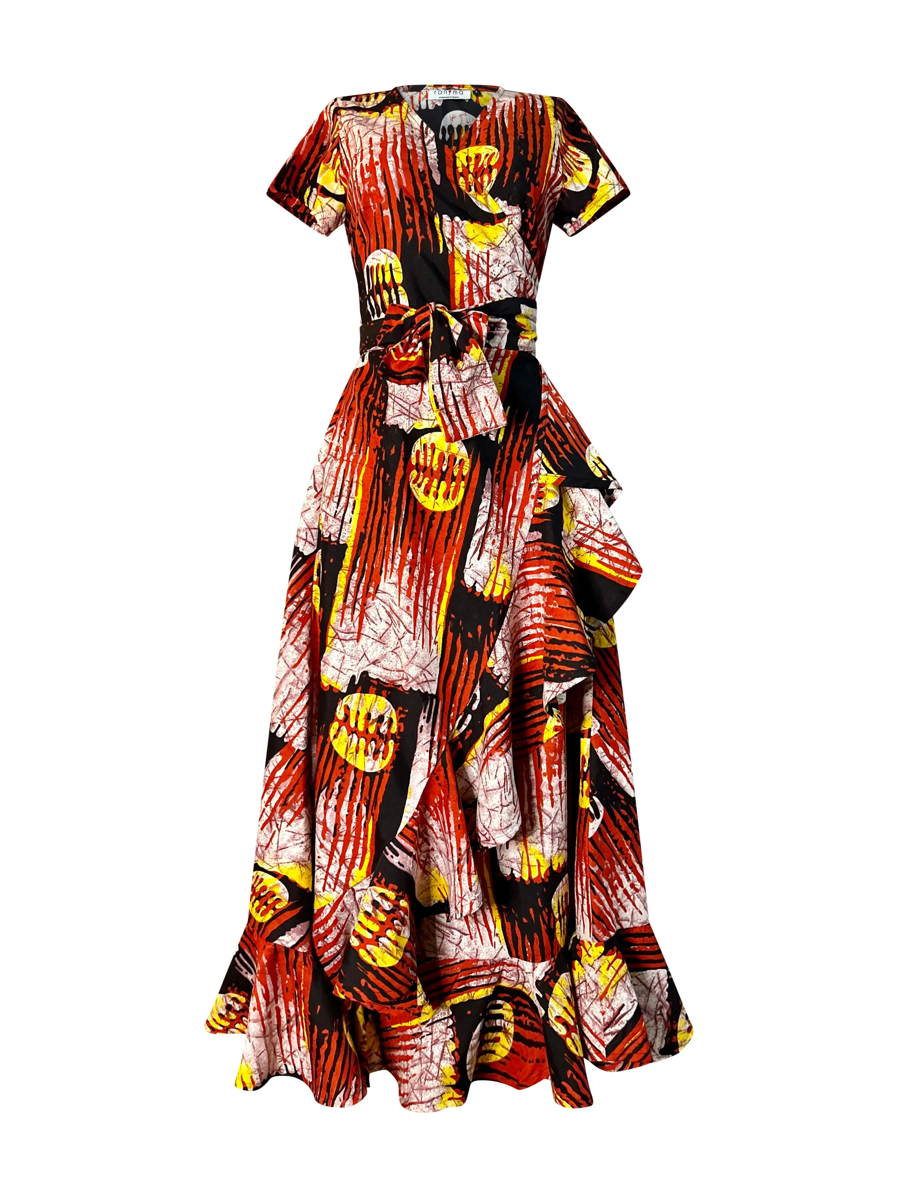 BAILY AFRICAN PRINT WRAP DRESS