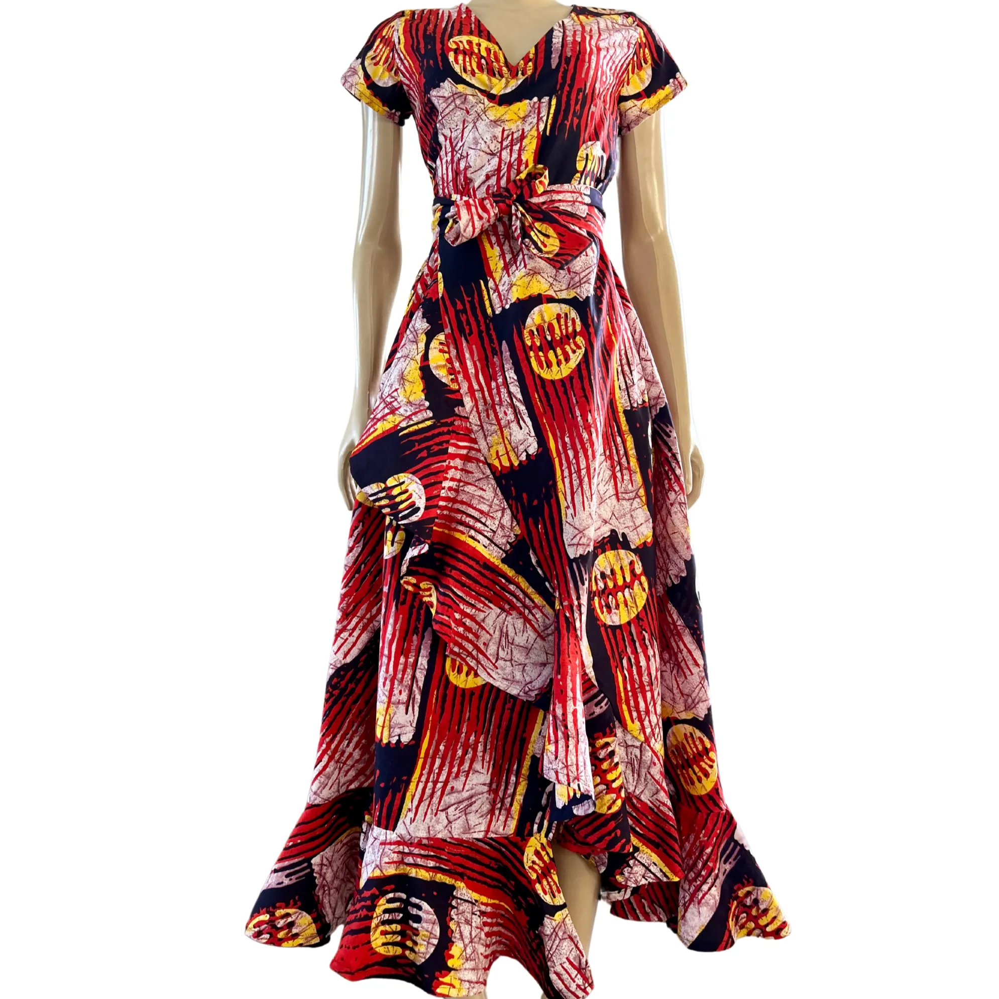 BAILY AFRICAN PRINT WRAP DRESS