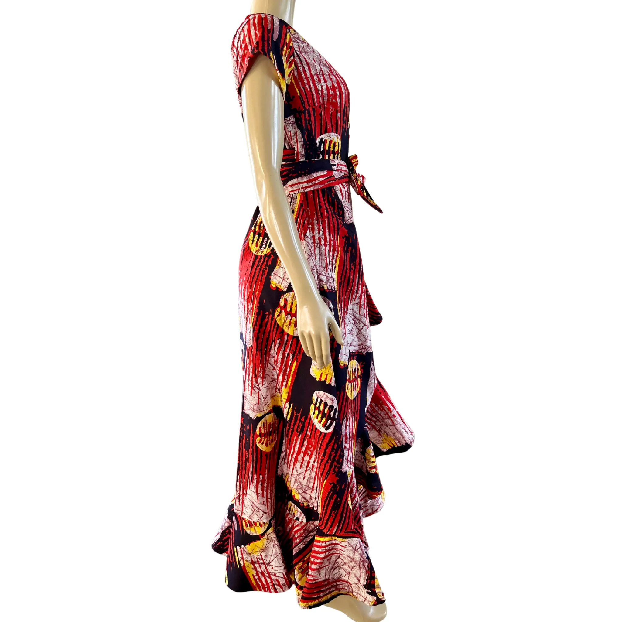 BAILY AFRICAN PRINT WRAP DRESS