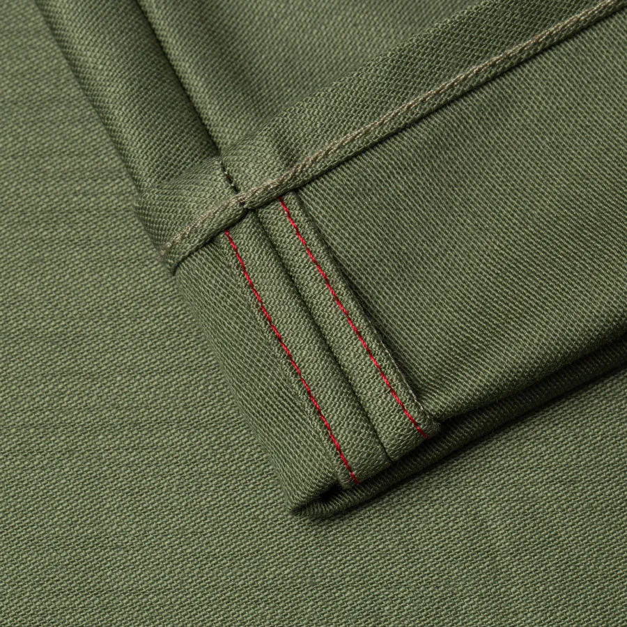 BC-03 STRAIGHT CHINO 10 oz. army green military twill (lot 2023)