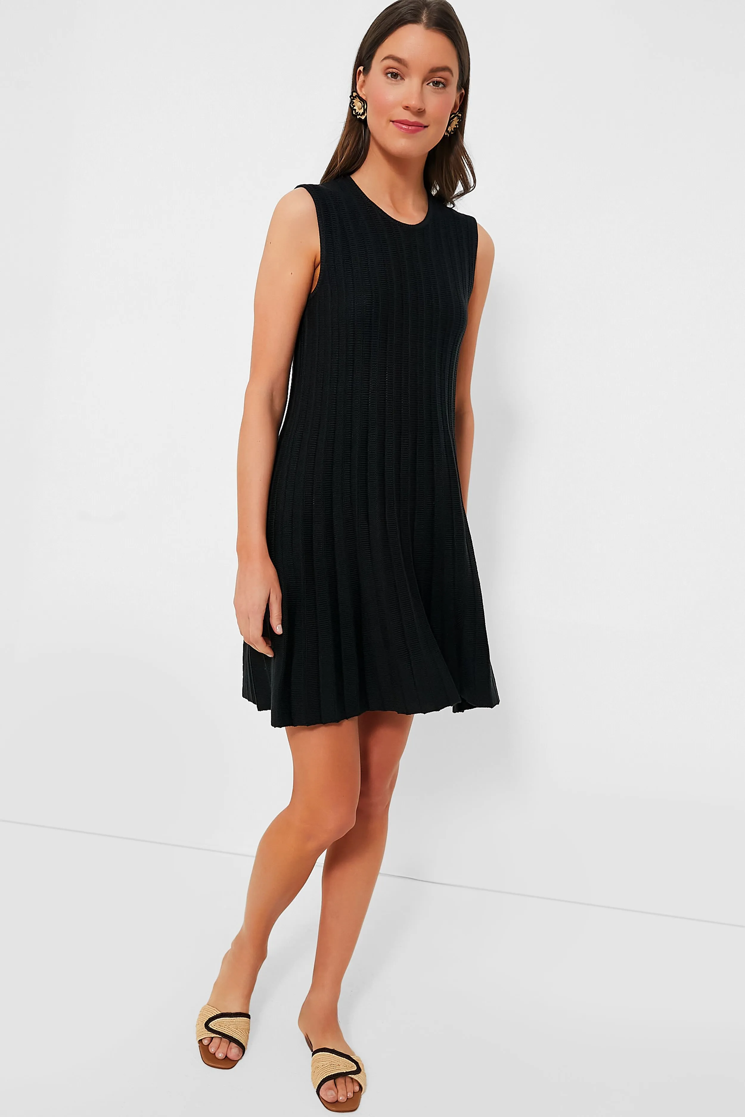 Black Sleeveless Adi Knit Dress