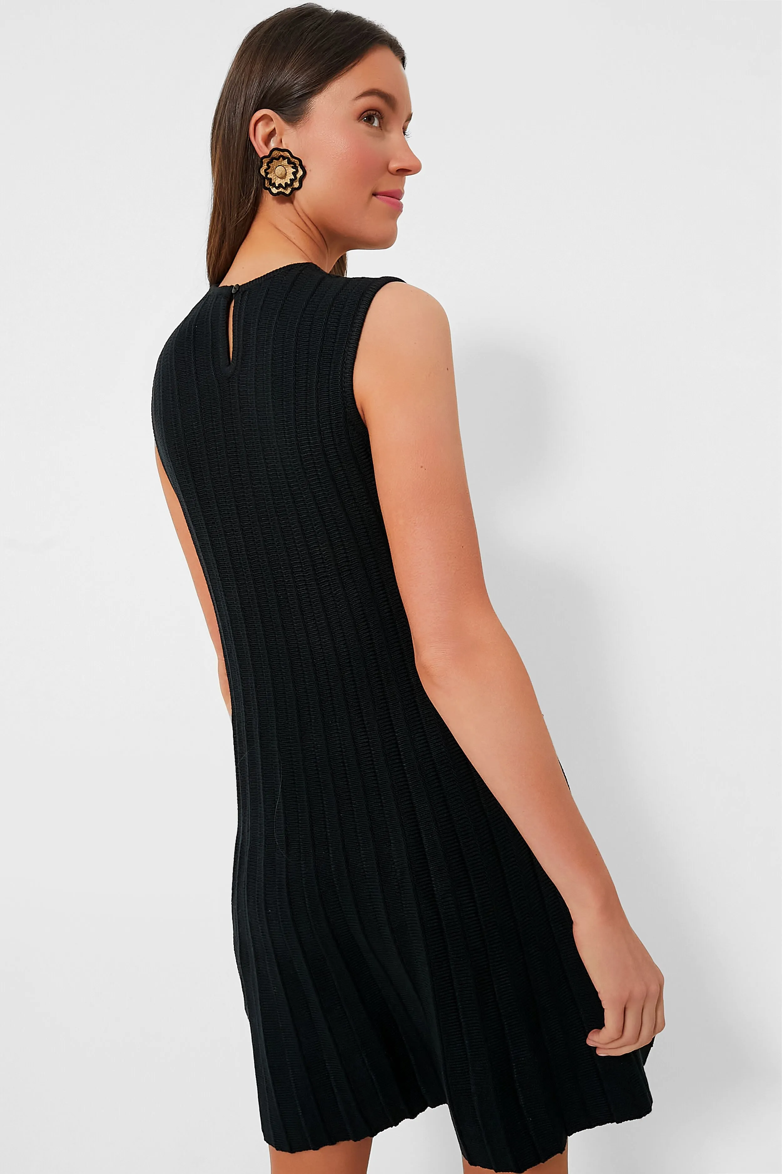 Black Sleeveless Adi Knit Dress