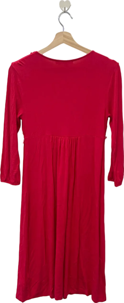 Boden Red Ruffled Wrap Dress UK 12