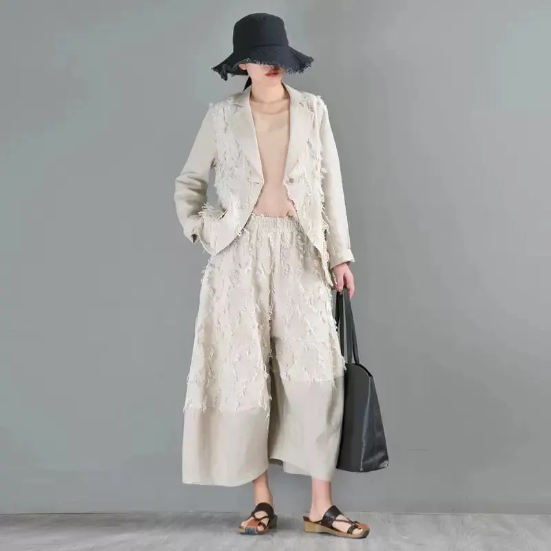 Bohemian Retro Linen Harem Pants - Artistic Loose Trousers