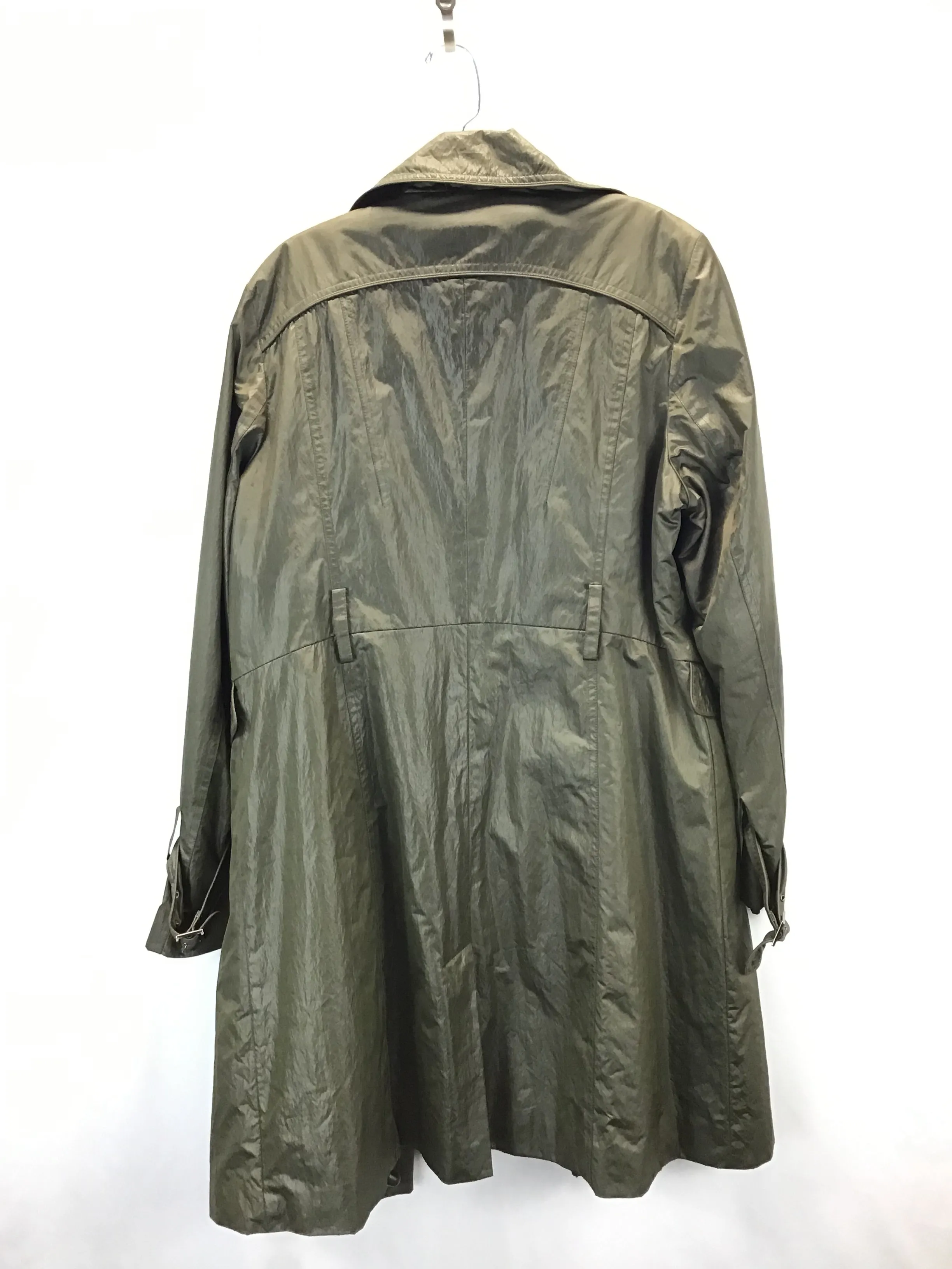 Coat Trench Coat By Andrew Marc In Green, Size: Xl