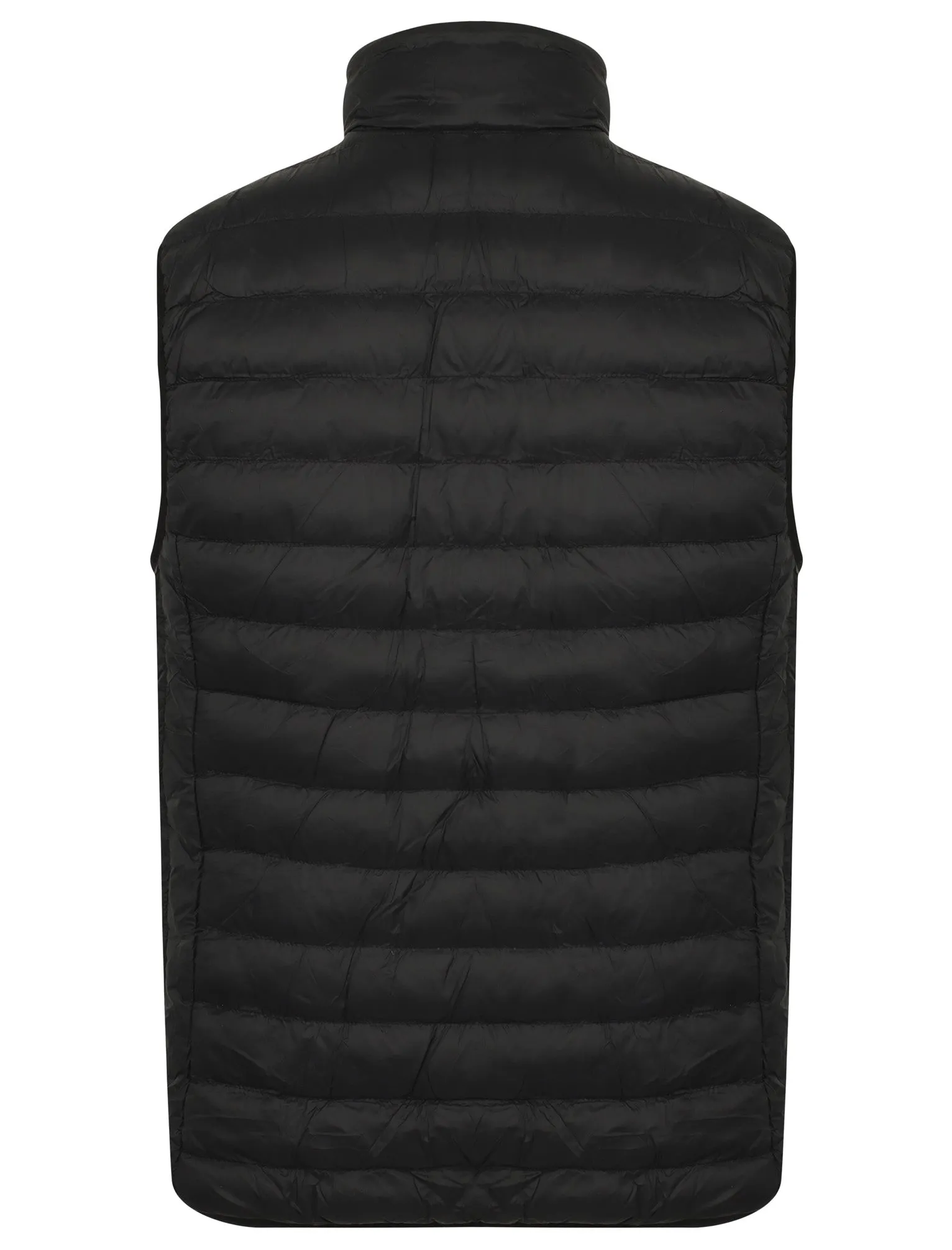 Couloir Quilted Puffer Gilet with Fleece Lined Collar in Black - Tokyo Laundry