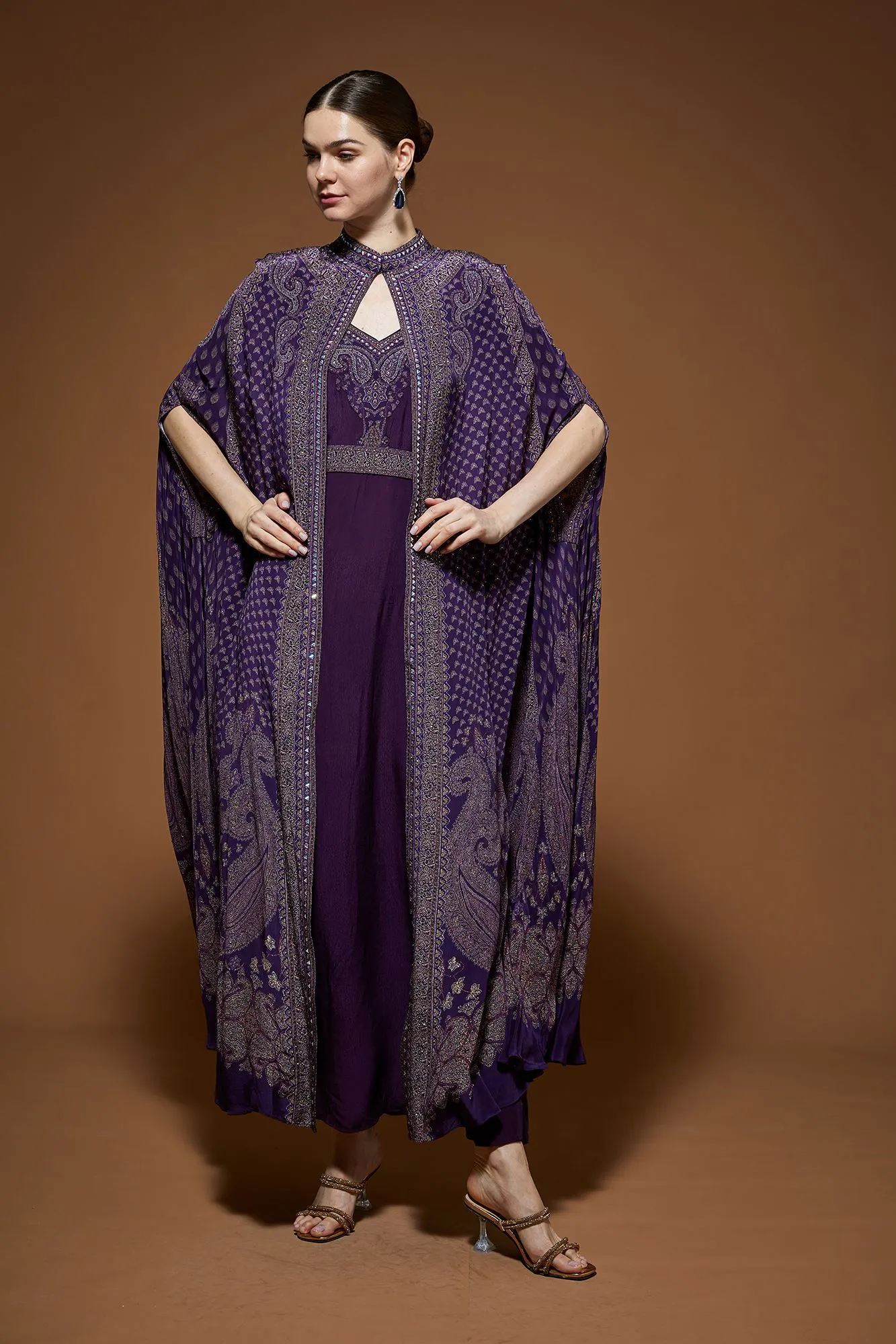 Dark Wine Kaftan