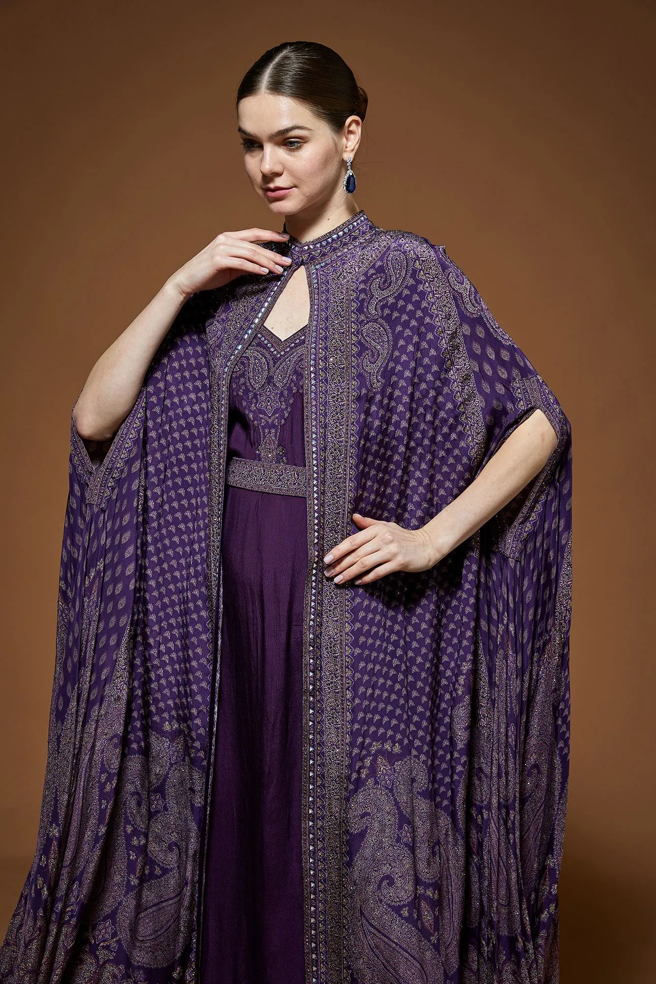 Dark Wine Kaftan