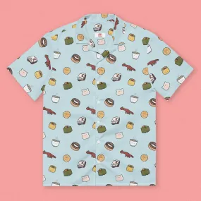 Dim Sum Short Sleeve Button Up Shirt (Oversized)