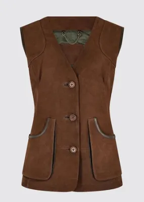 Dubarry Allendale Leren Gilet walnut