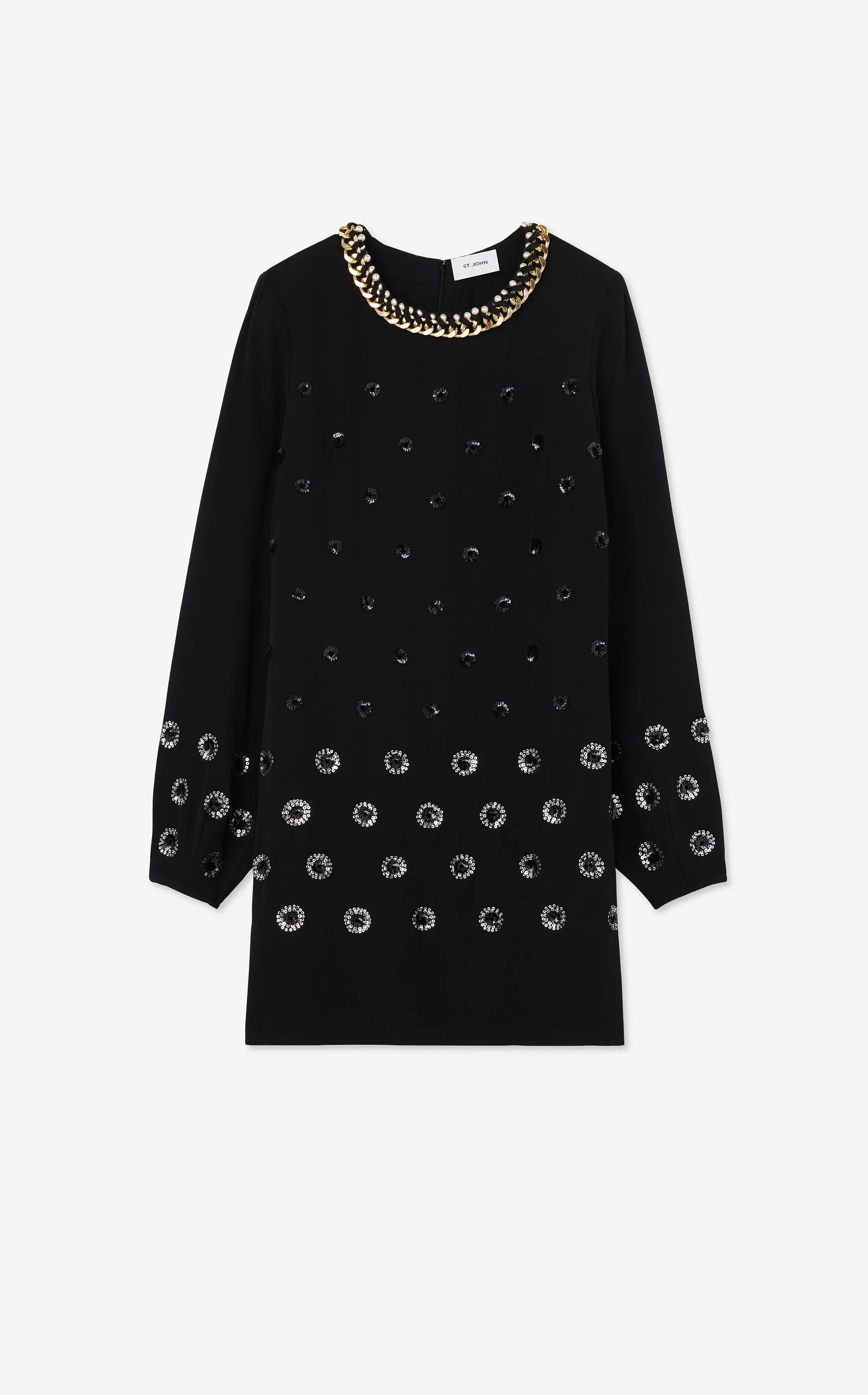 Embellished Polka Dot Dress