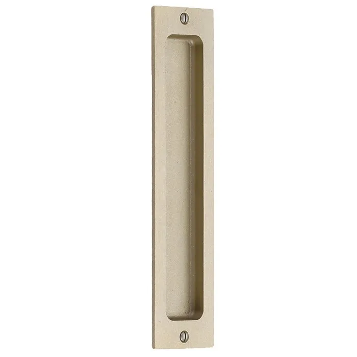 Emtek Sandcast Bronze Rustic Modern Rectangular Flush Pulls