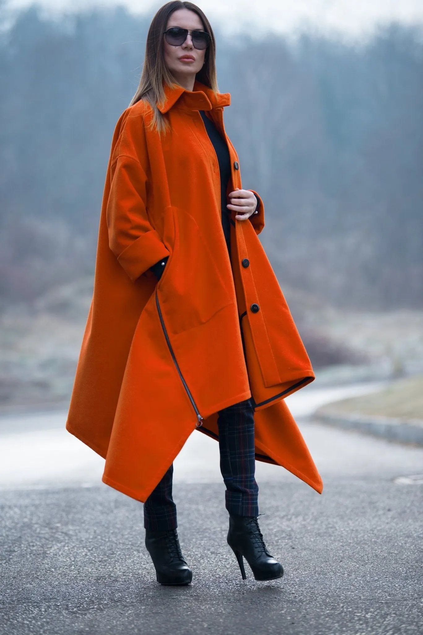 FEDERICA Women Loose Autumn Winter Coat