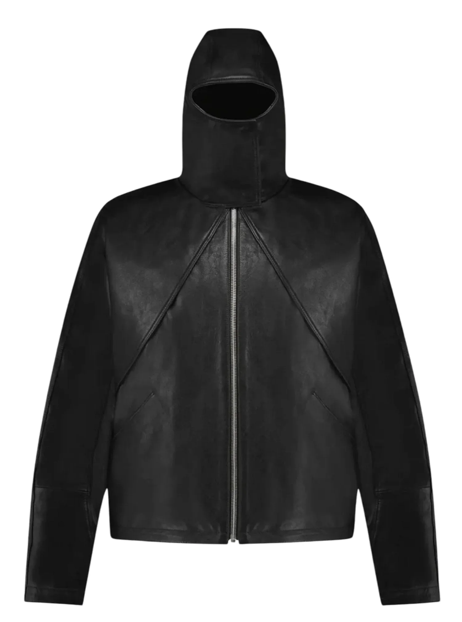 Flaneur Leather Balaclava jkt Black