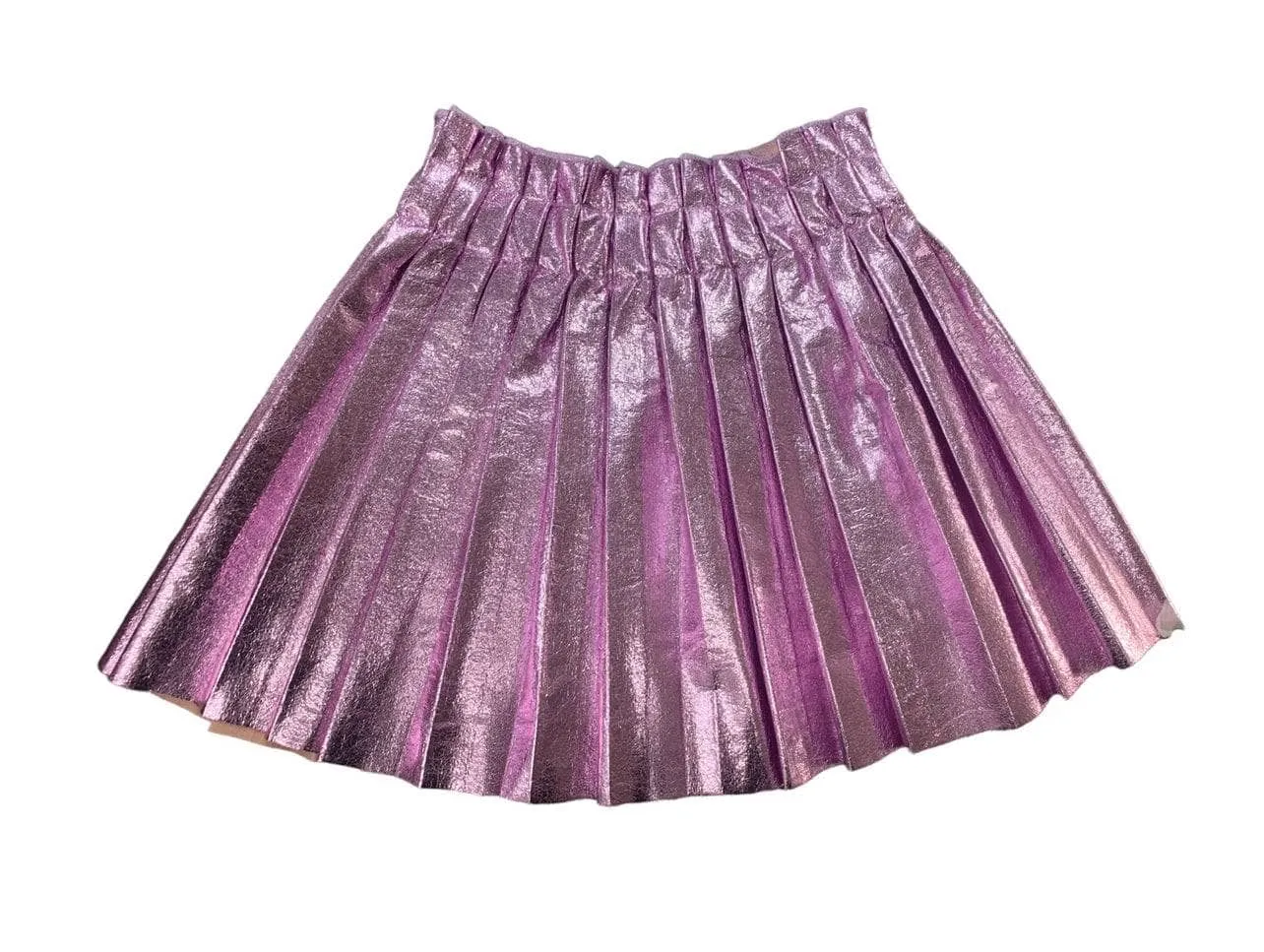 Foil Pleated Skirt