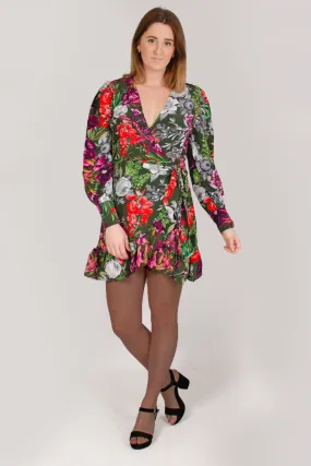 Garden Floral Wrap Dress