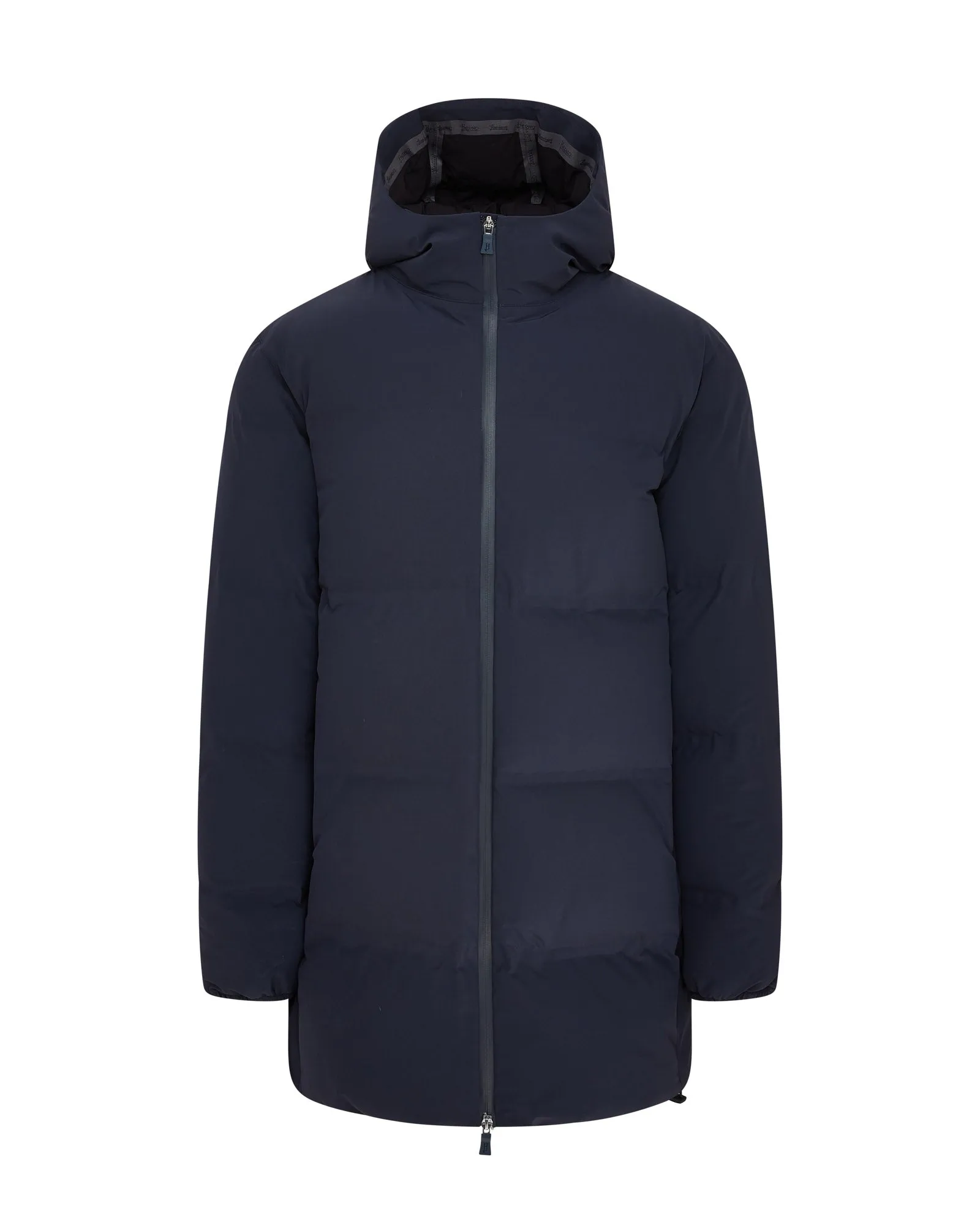 Herno Laminar Impact Down Waterproof Parka Coat (Navy Blue)