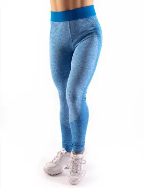 HIGH PERFORMANCE SEAMLESS LEGGINGS - SAPPHIRE