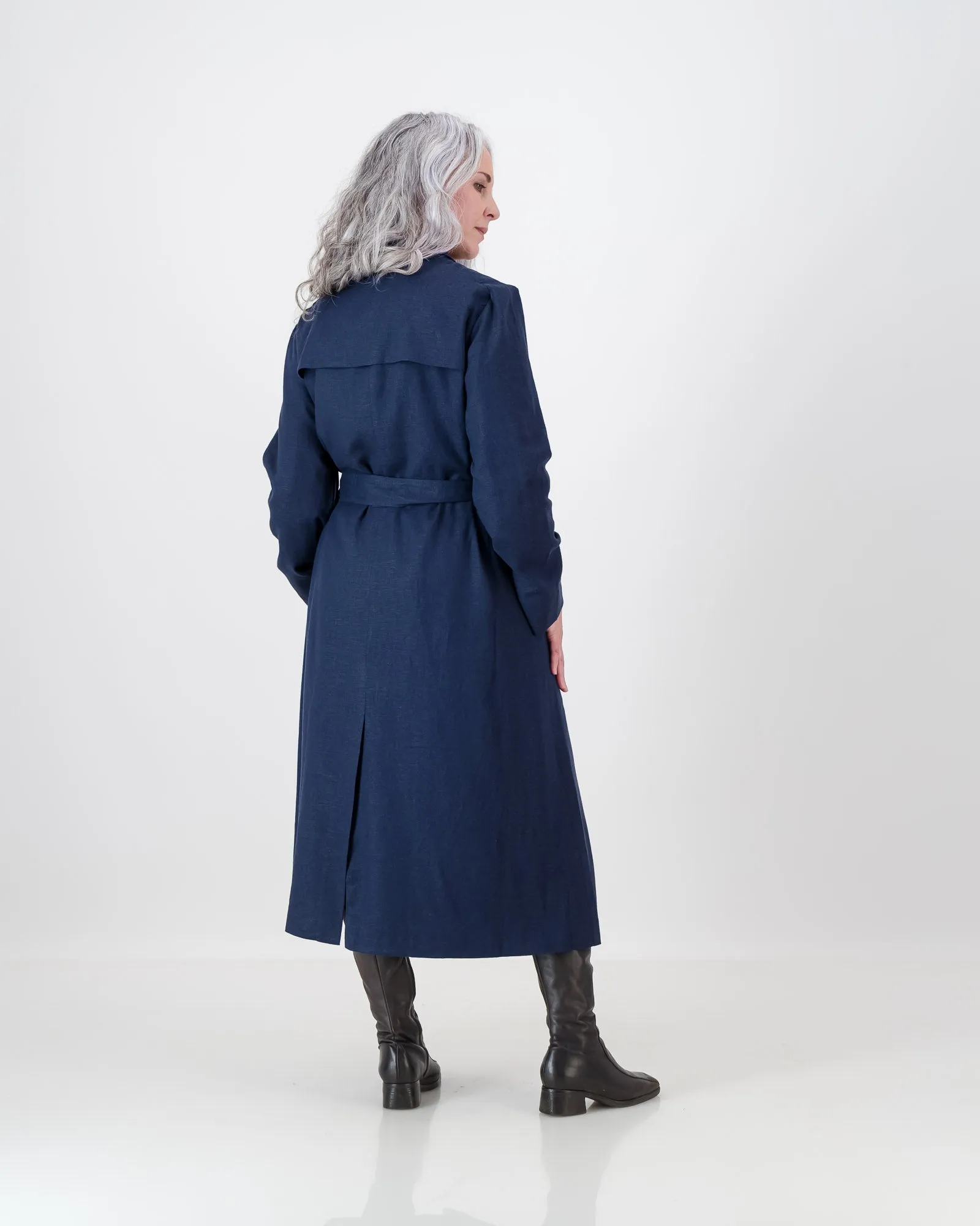 ilsa trench coat - navy