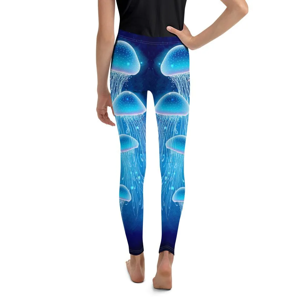 Jellyfish Scuba Diving Youth Leggings