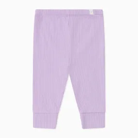 Lilac Ribbed Leggings