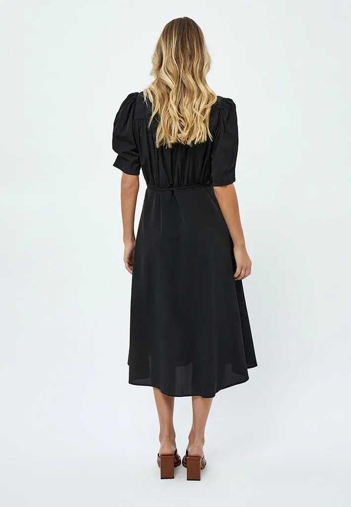 Mena Midi Dress - Black