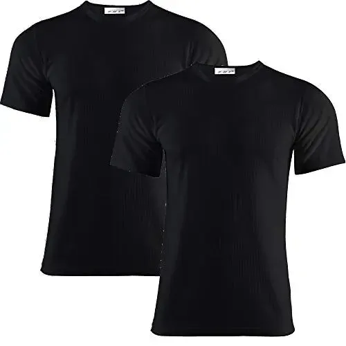 Men's Extreme Hot 0.45 TOG Pack of 2 thermal underwear Short Sleeve Vest Baselayer Size S-XXL