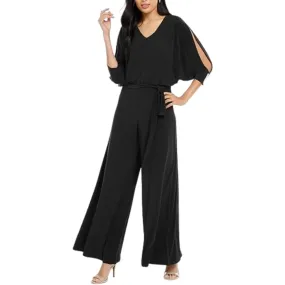 MSK - Embellished Split-Sleeve Jumpsuit