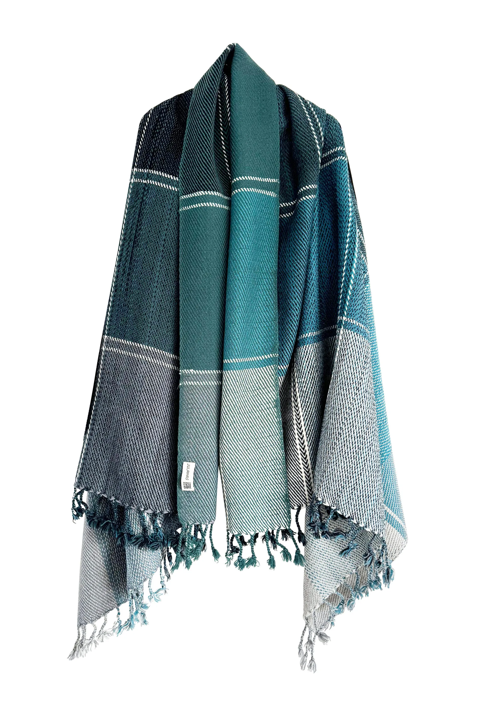 NEW! PLAID Wool Cape Tranquility JULAHAS 