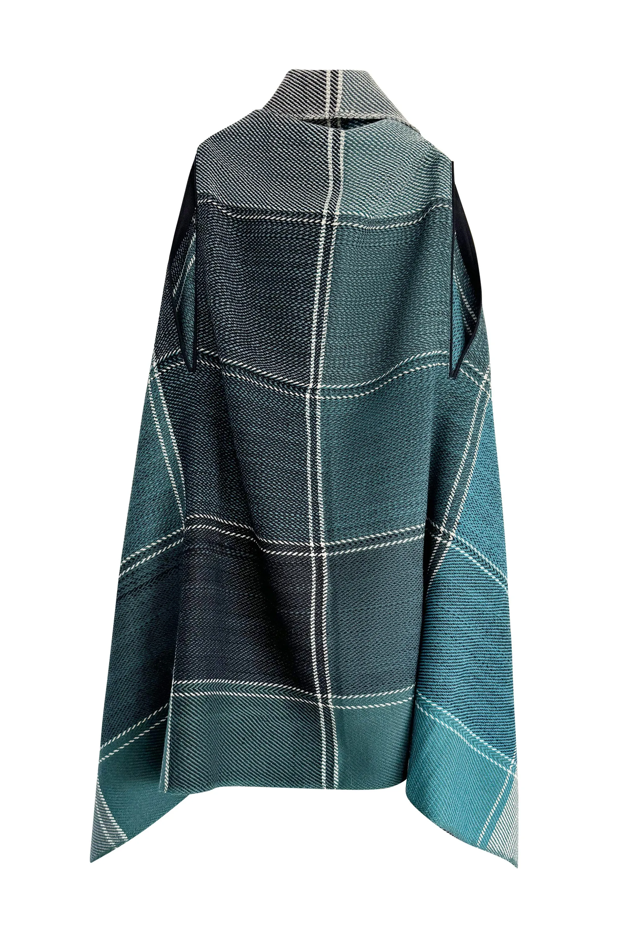 NEW! PLAID Wool Cape Tranquility JULAHAS 