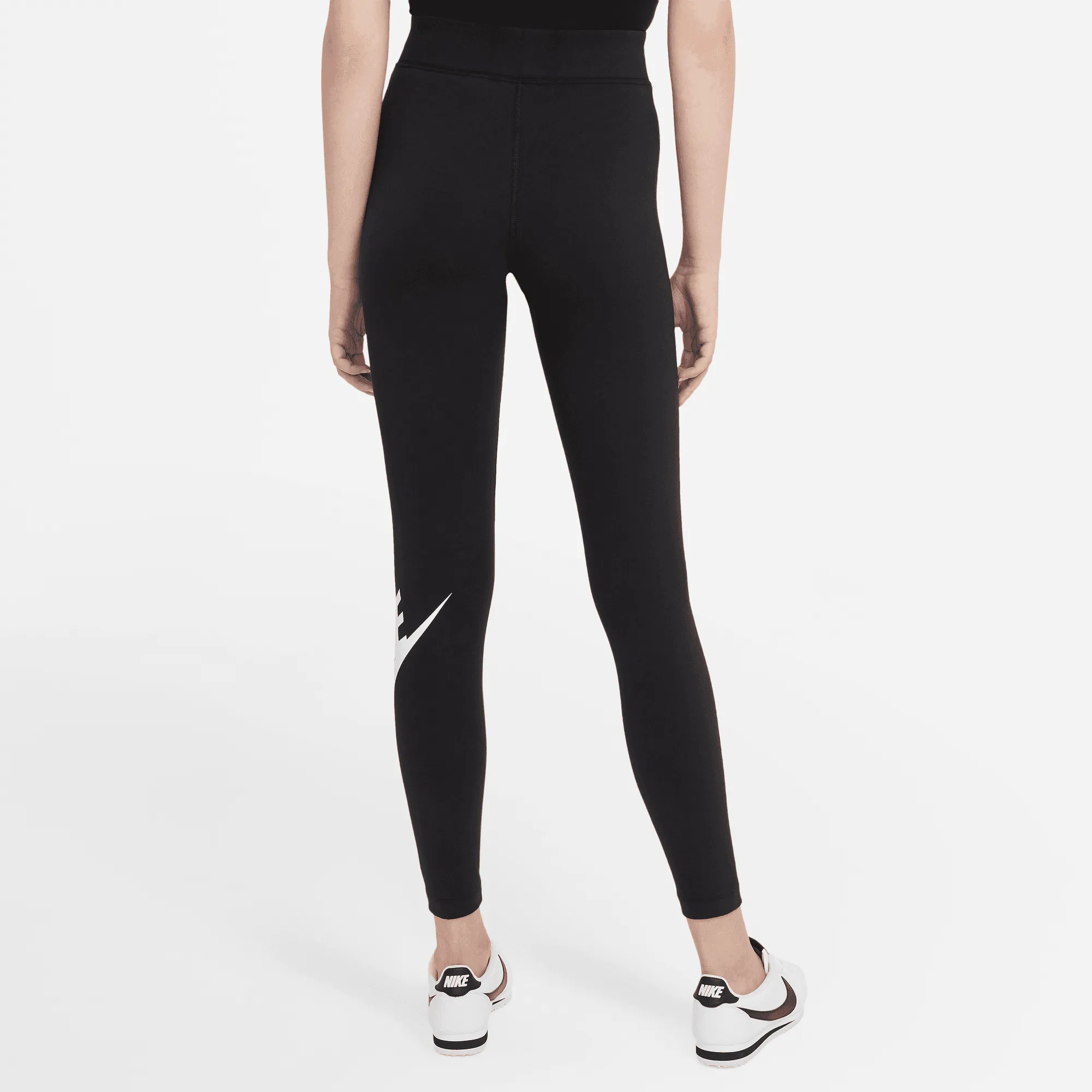 Nike Sportswear Essential High Rise Leggings 'Black White'