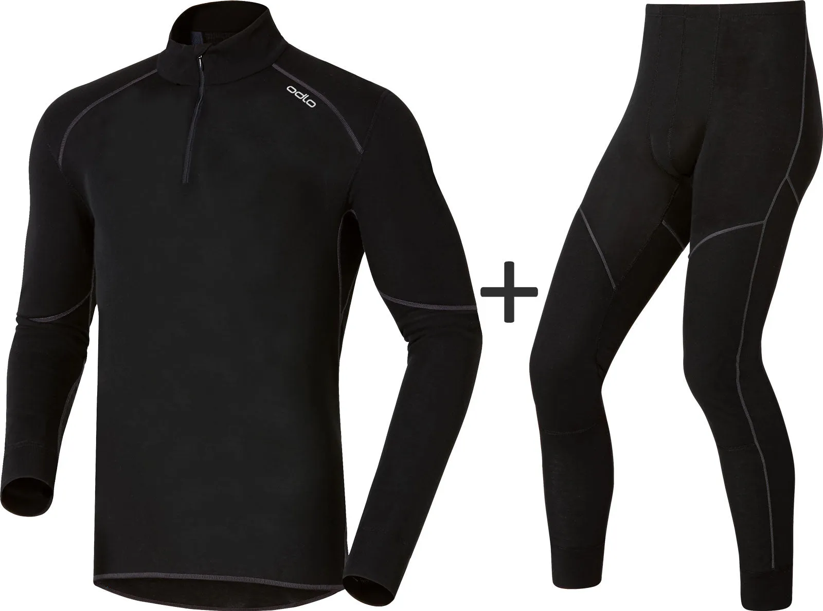 ODLO Men's Active Extra Warm Eco Half Zip Base Layer COMBO