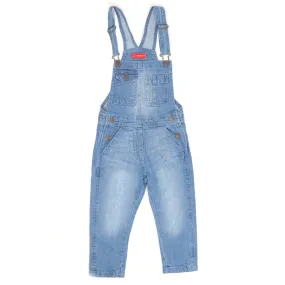 Overall Denim Dangri For Girls - Ice Blue