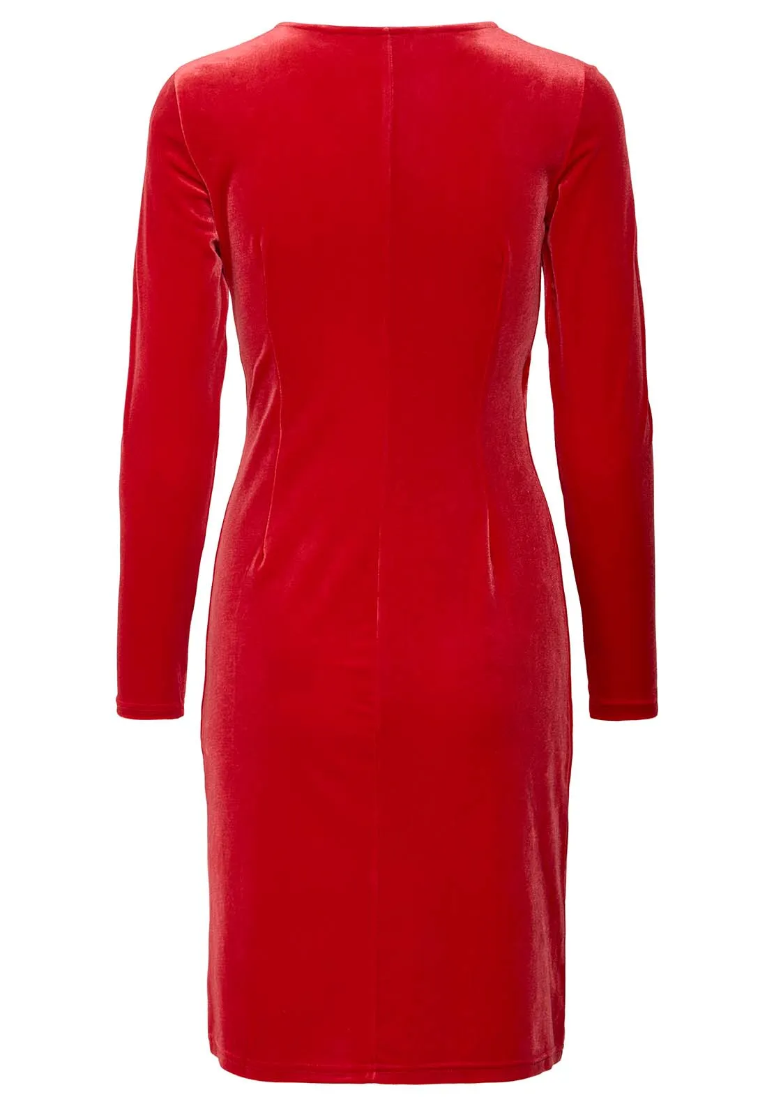 Perlina Wrap Dress - Haute Red