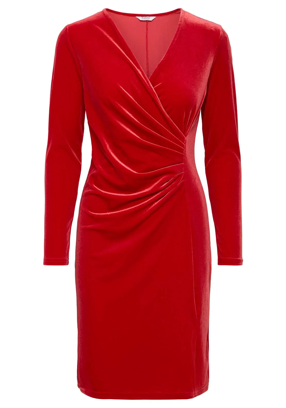 Perlina Wrap Dress - Haute Red