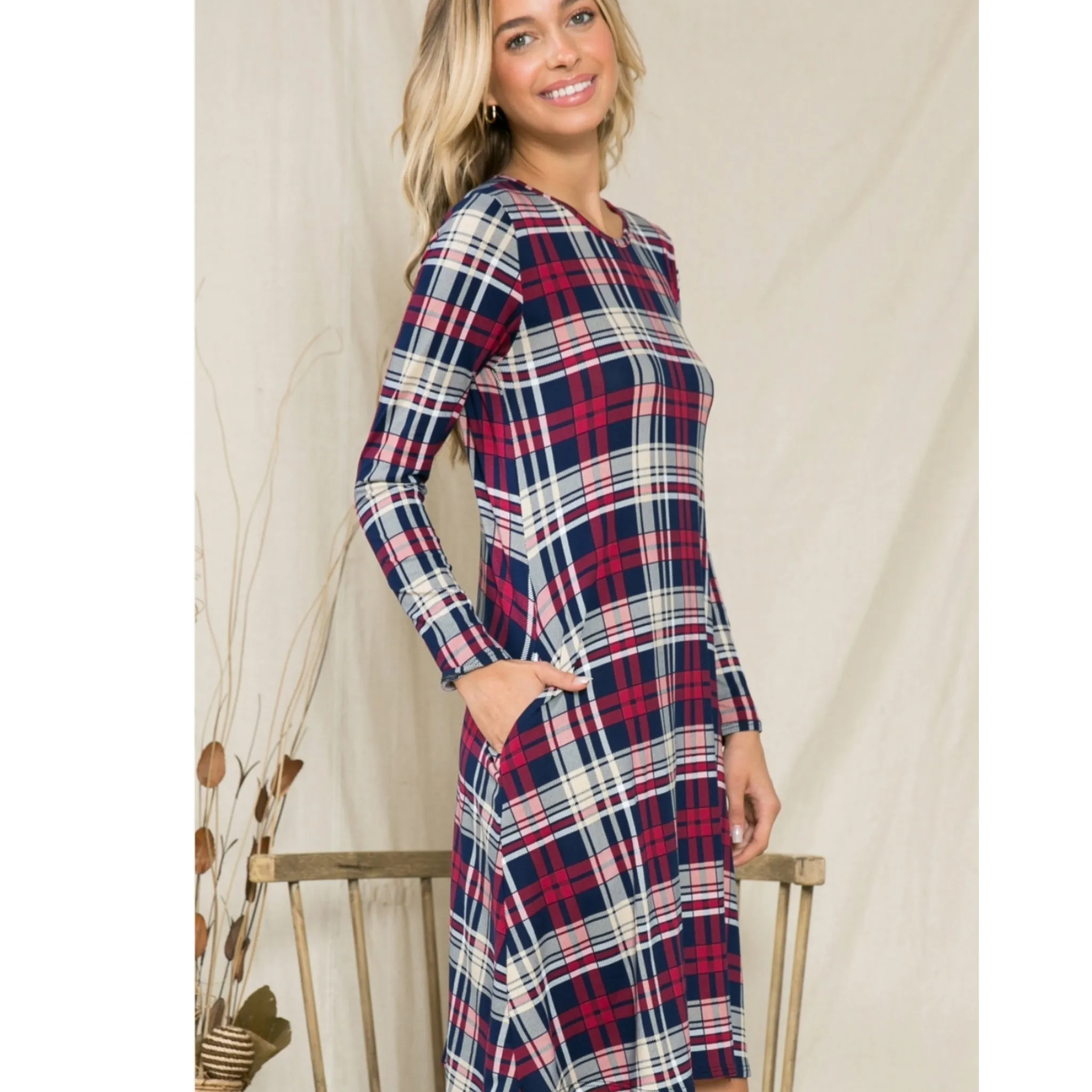 Plaid Swing Dress