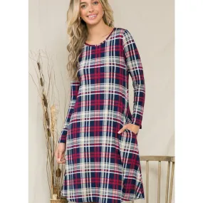 Plaid Swing Dress