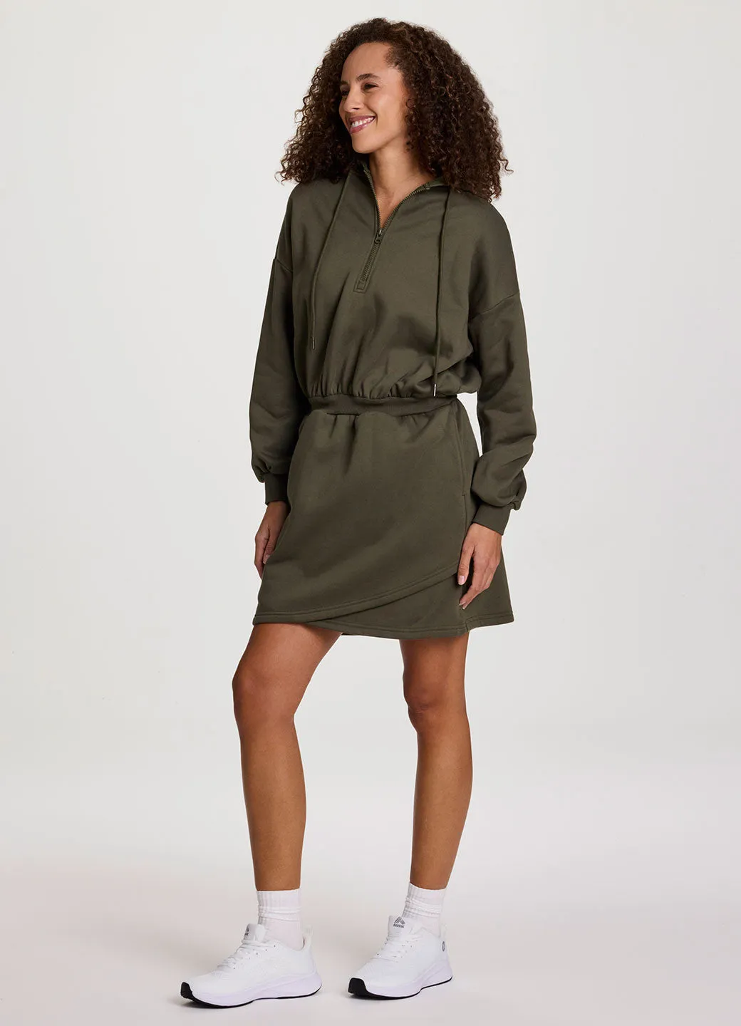 Plus Everyday Fleece Hoodie Dress