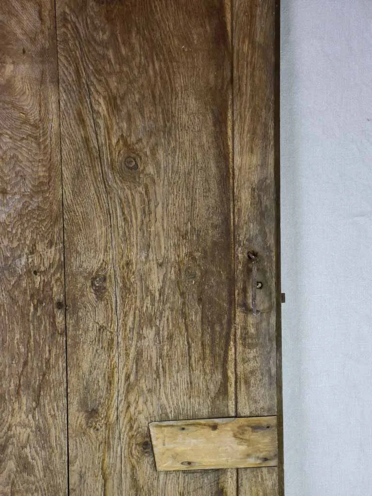 Salvage 19th Century French oak door with original hardware 34¾" x 68"