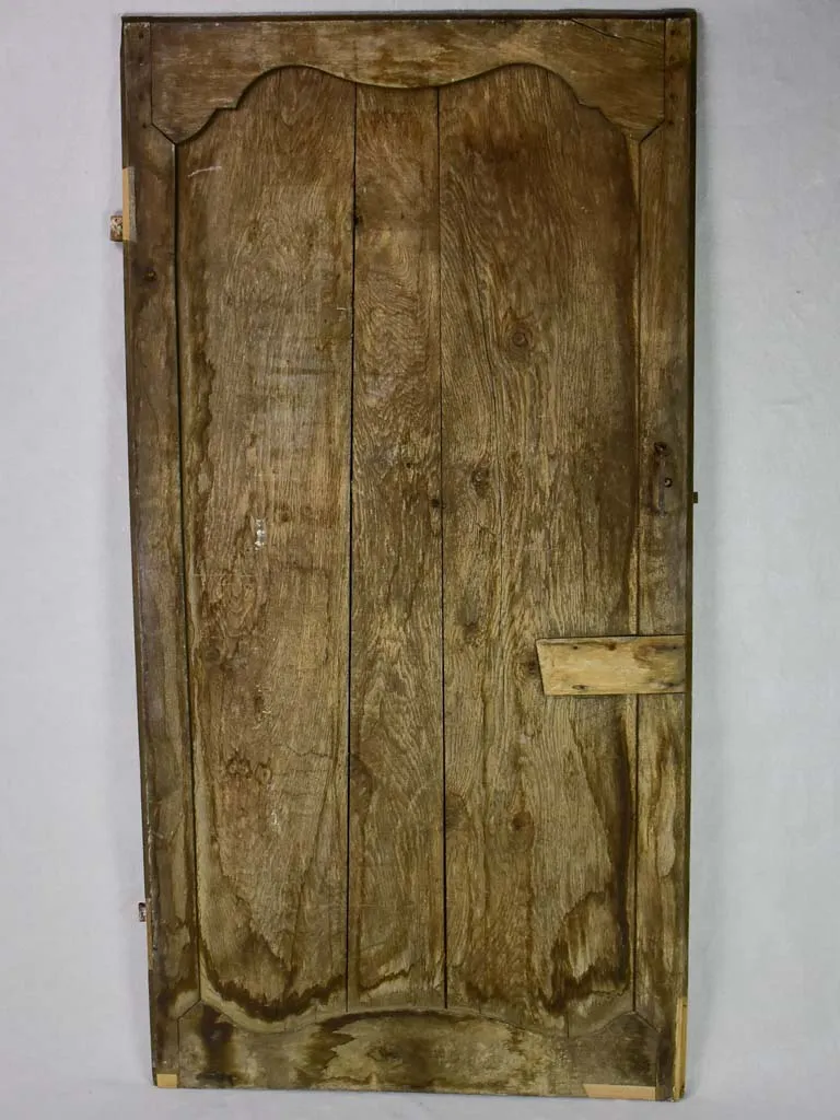 Salvage 19th Century French oak door with original hardware 34¾" x 68"