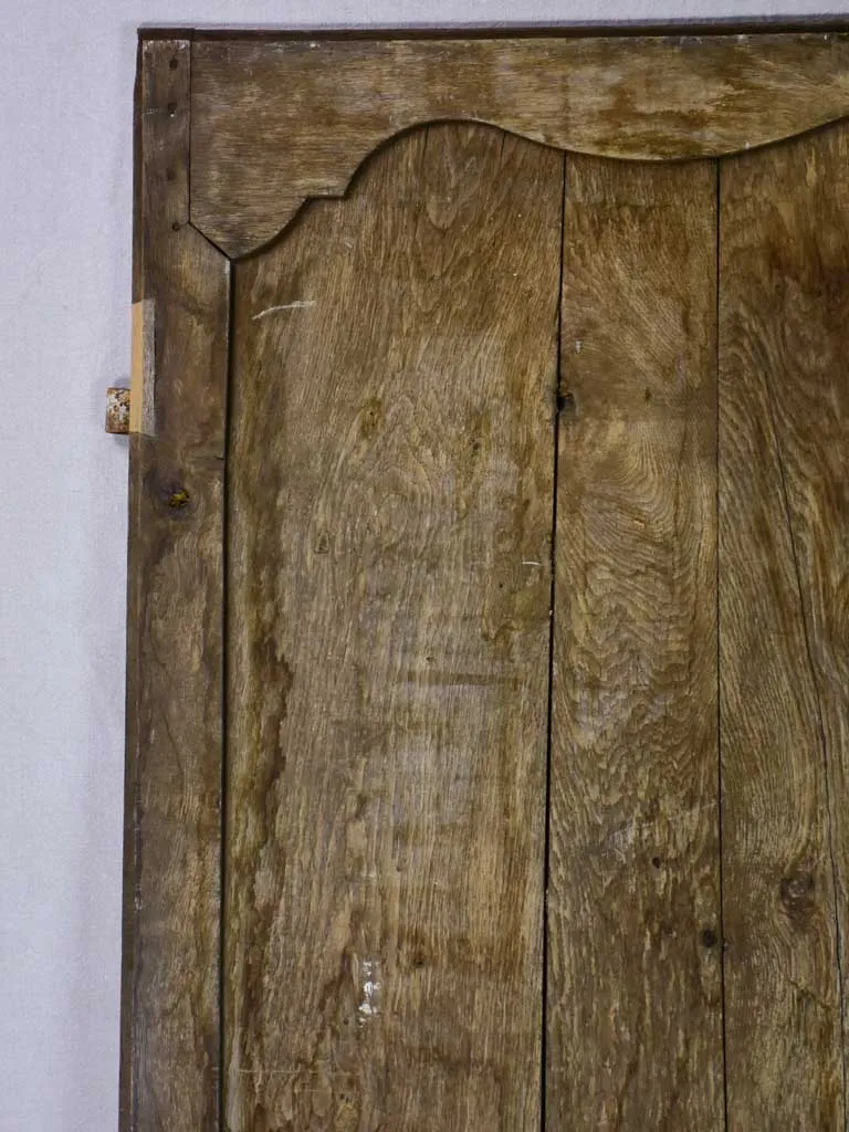 Salvage 19th Century French oak door with original hardware 34¾" x 68"