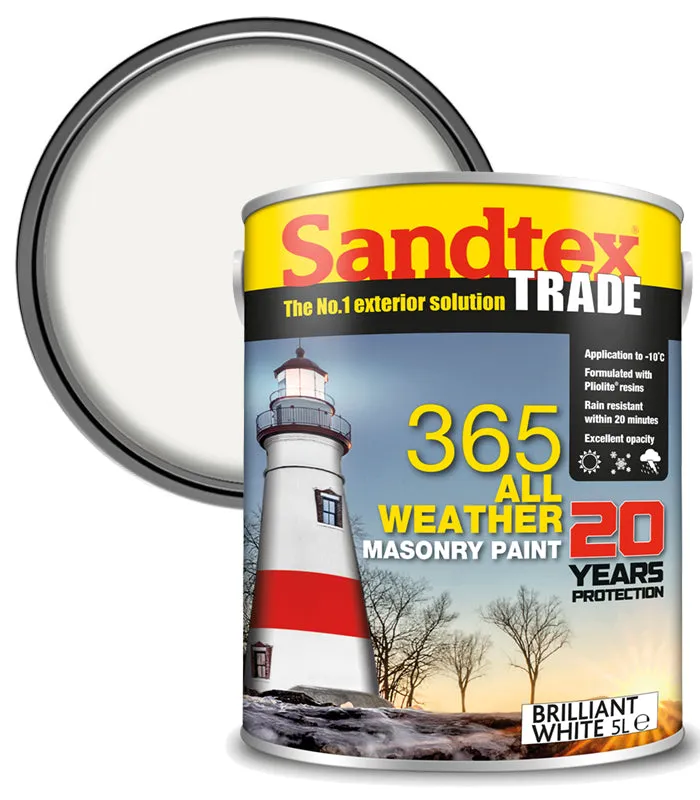 Sandtex Trade 365 All Weather Masonry Paint - 5 Litres